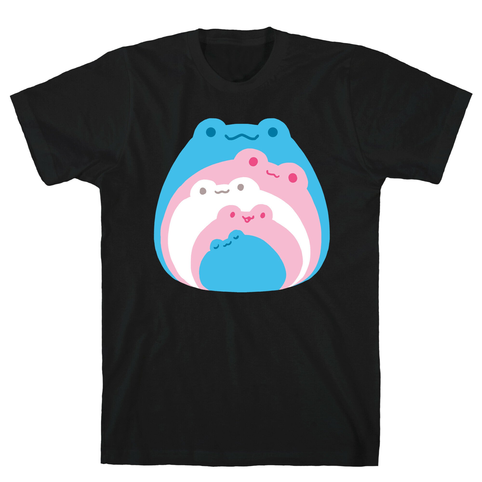 Frogs In Frogs In Frogs Trans Pride T-Shirt